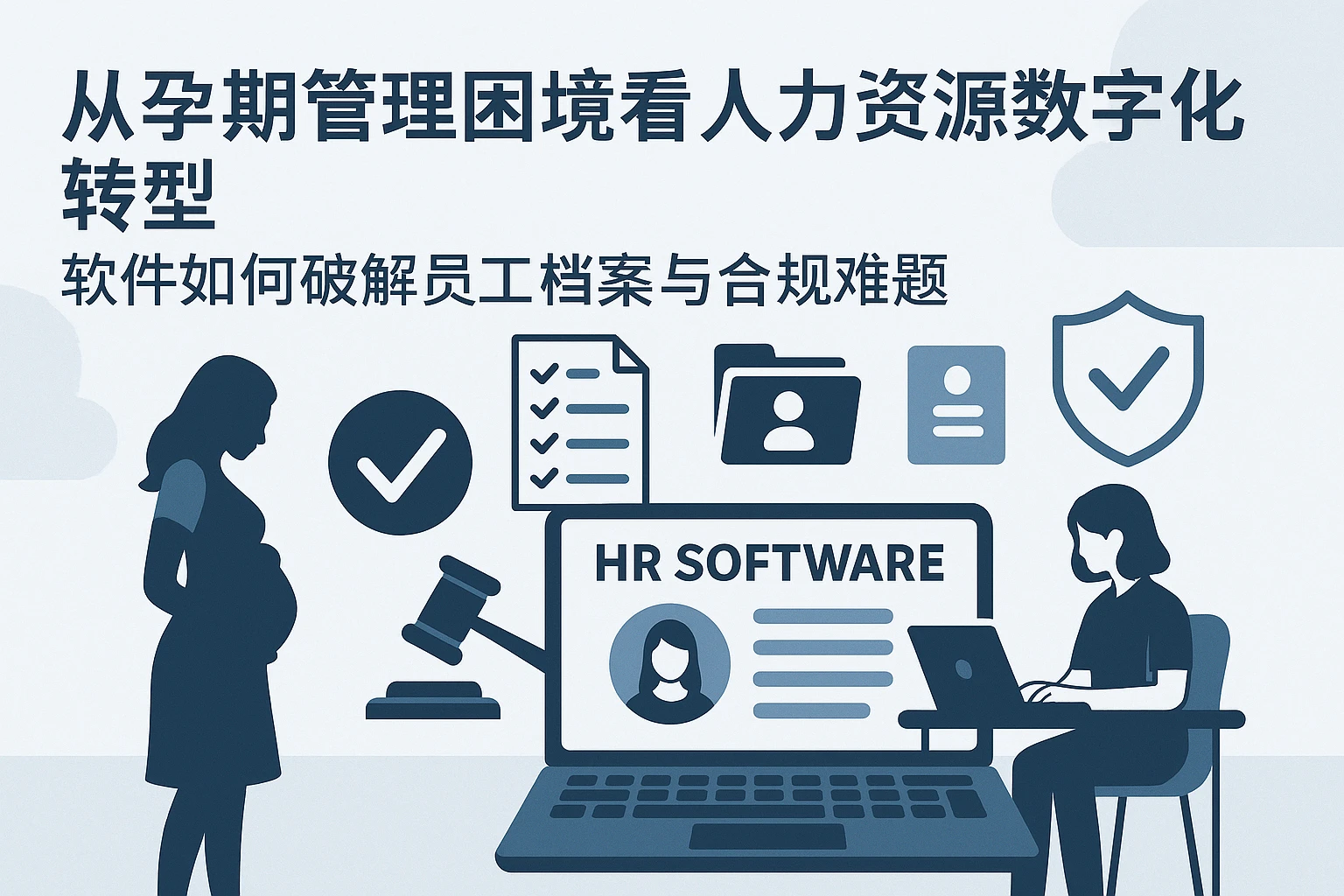 从孕期管理困境看人力资源数字化转型：软件如何破解员工档案与合规难题