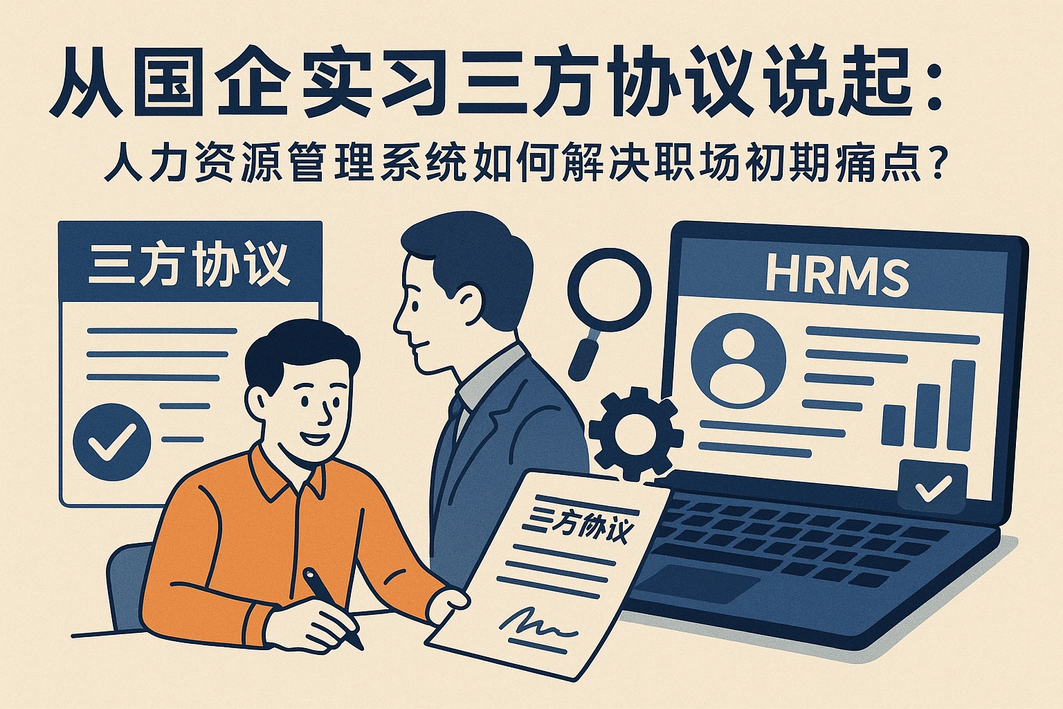从国企实习三方协议说起：人力资源管理系统如何解决职场初期痛点？