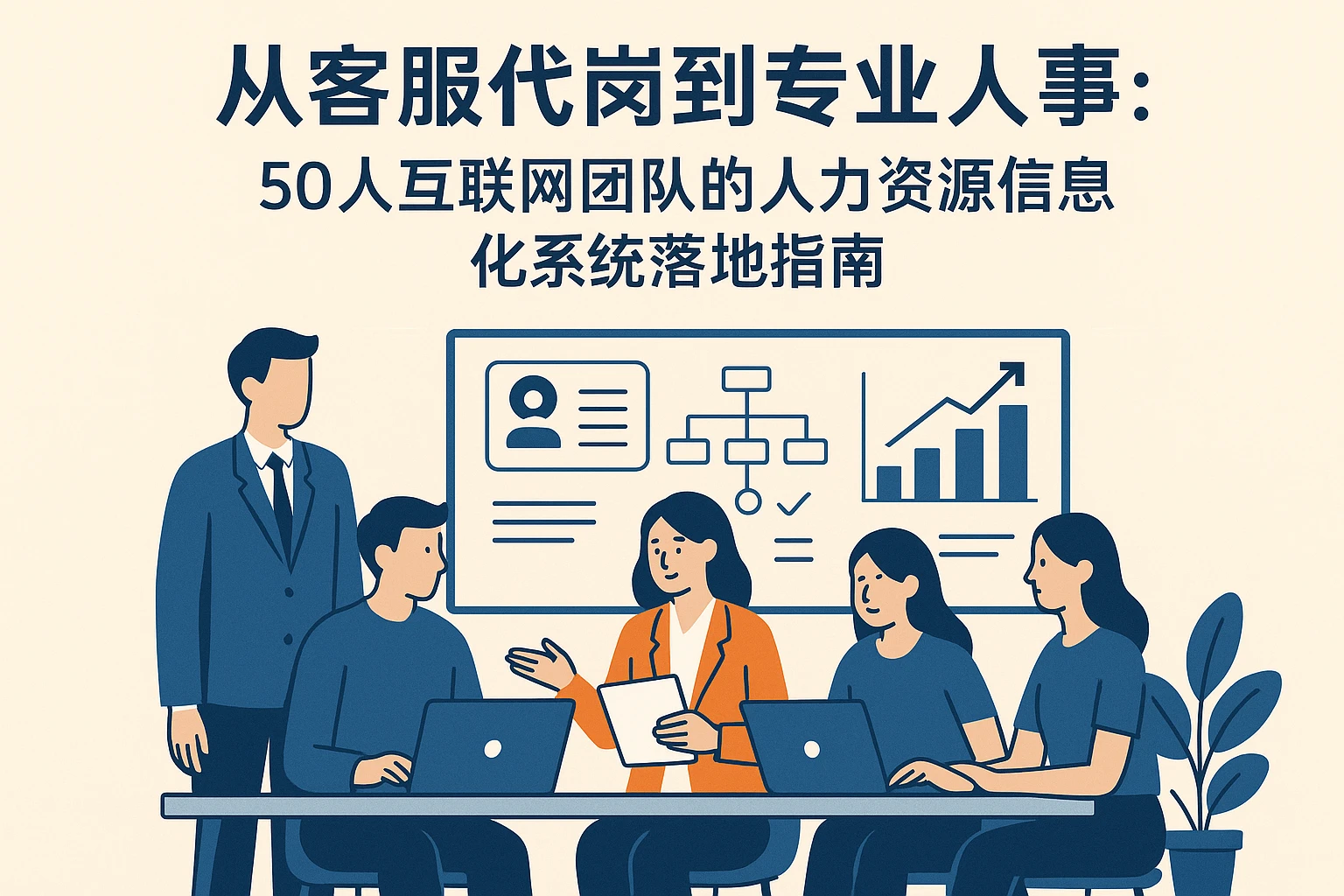 从客服代岗到专业人事：50人互联网团队的人力资源信息化系统落地指南