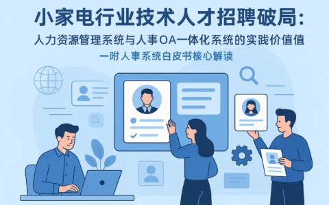 小家电行业技术人才招聘破局：人力资源管理系统与人事OA一体化系统的实践价值——附人事系统白皮书核心解读