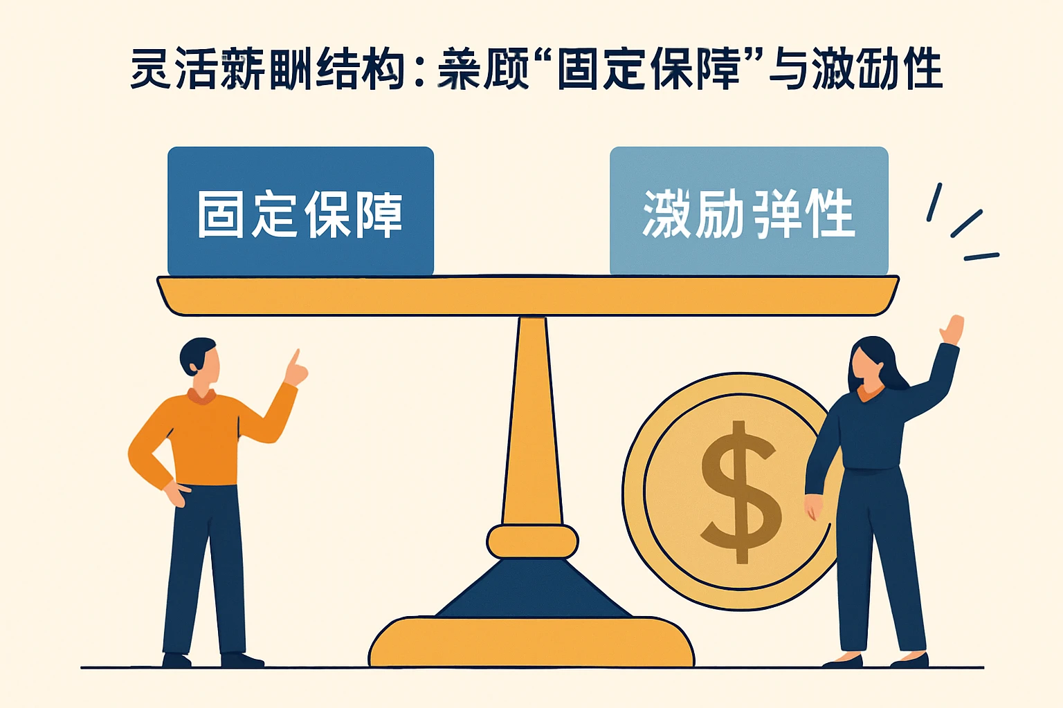 2. 灵活薪酬结构：兼顾