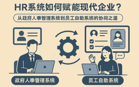 HR系统如何赋能现代企业？从政府人事管理系统到员工自助系统的协同之道