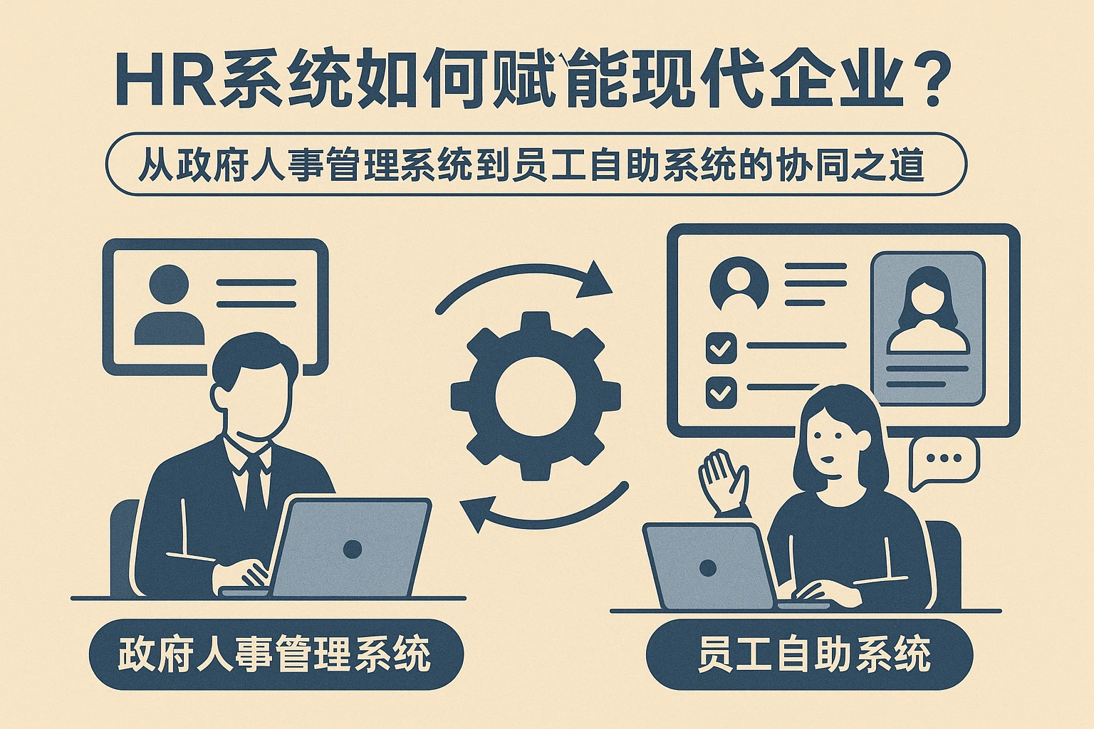 HR系统如何赋能现代企业？从政府人事管理系统到员工自助系统的协同之道