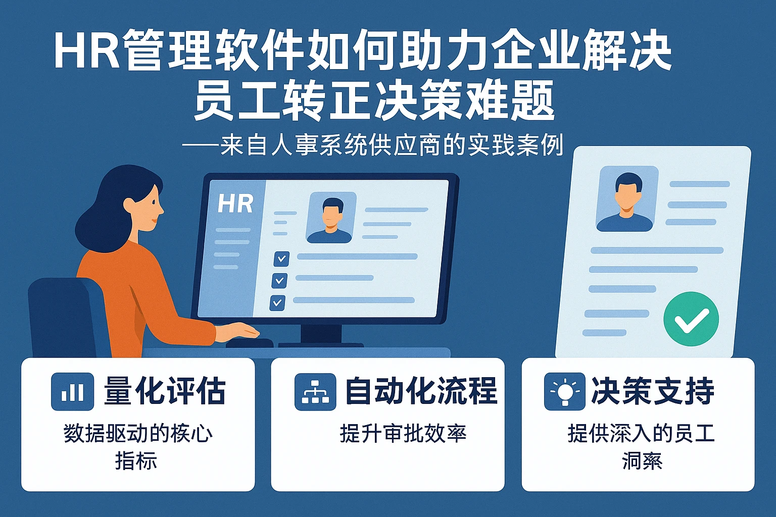 HR管理软件如何助力企业解决员工转正决策难题——来自人事系统供应商的实践案例