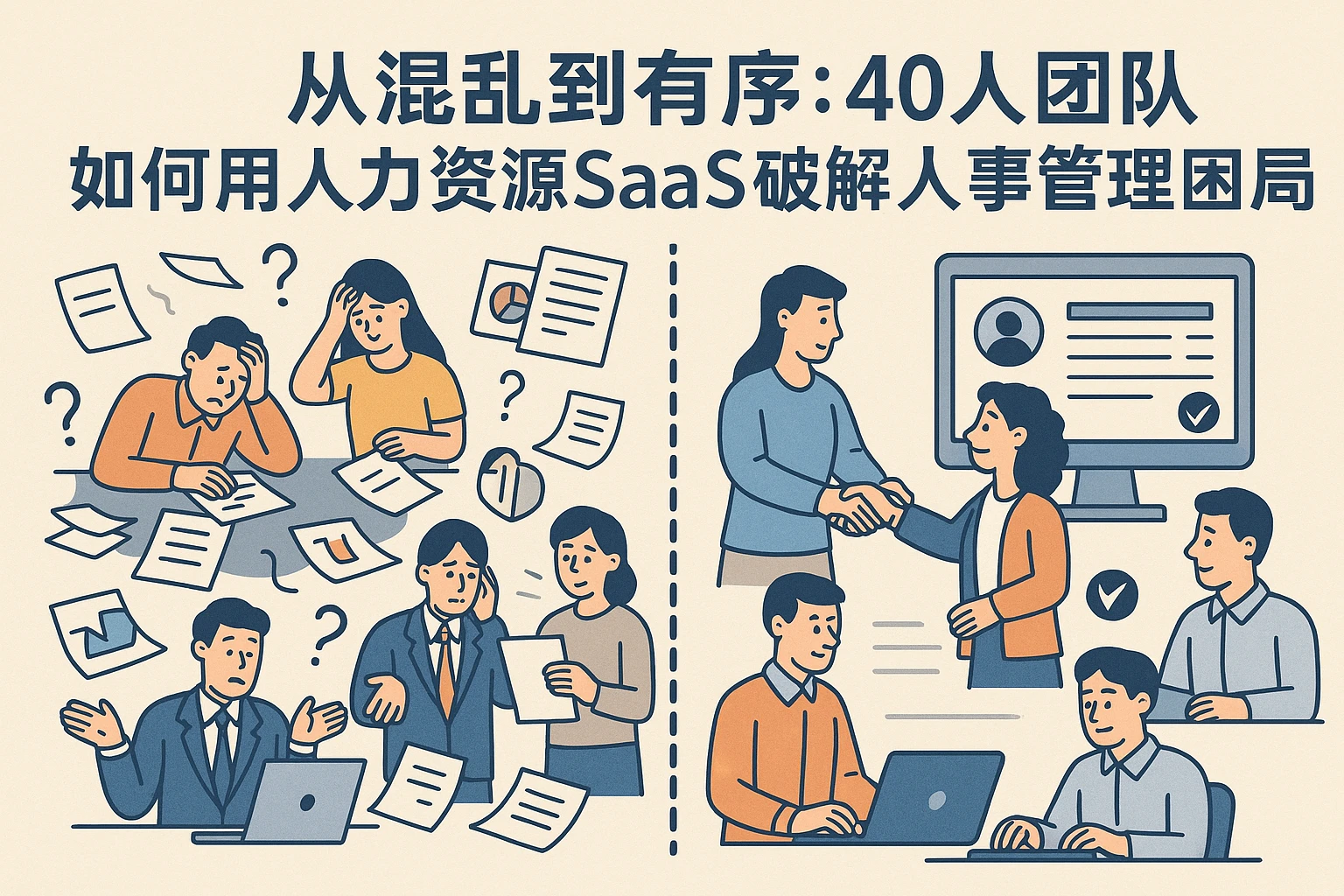从混乱到有序：40人团队如何用人力资源SaaS破解人事管理困局