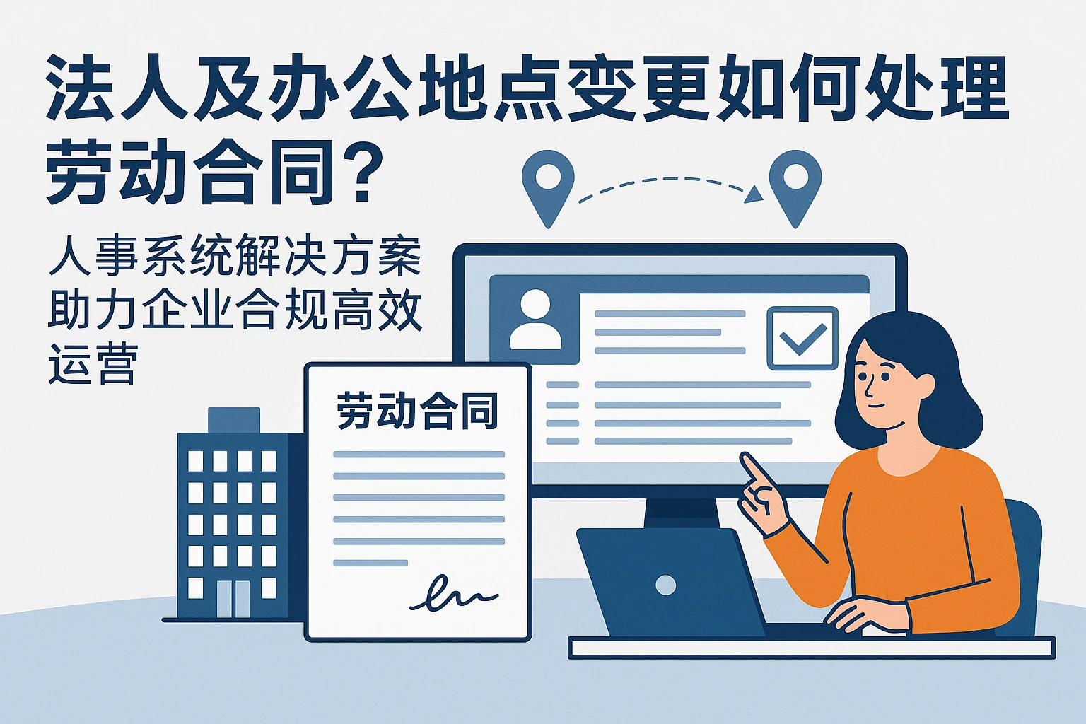 法人及办公地点变更如何处理劳动合同？人事系统解决方案助力企业合规高效运营