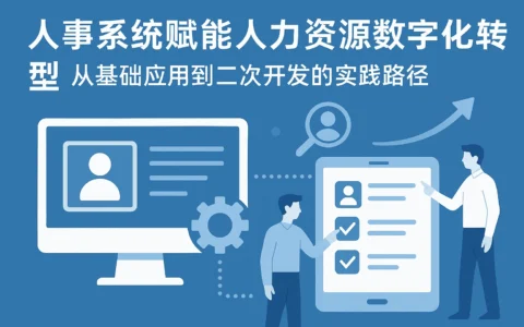 人事系统赋能人力资源数字化转型：从基础应用到二次开发的实践路径