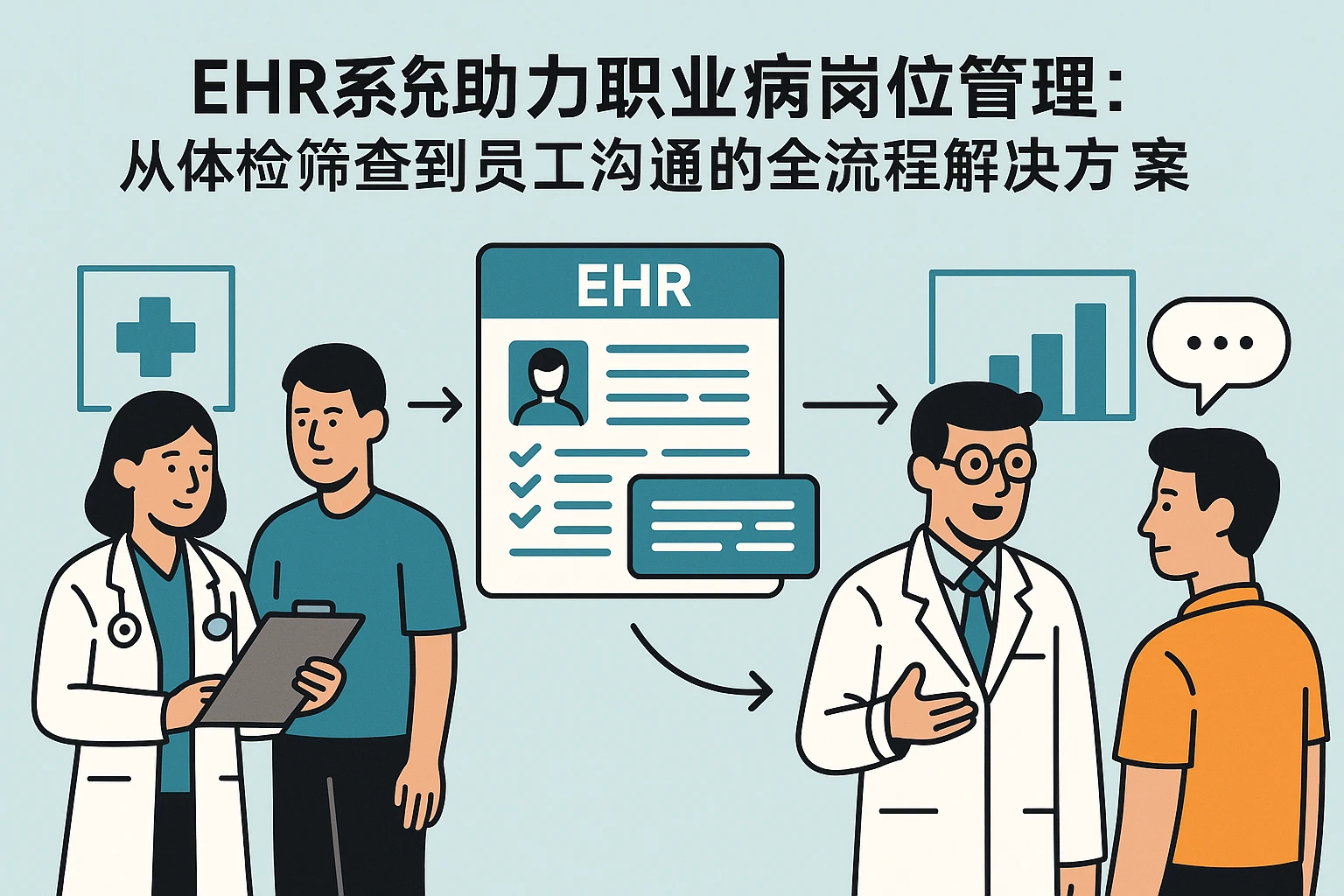 EHR系统助力职业病岗位管理：从体检筛查到员工沟通的全流程解决方案