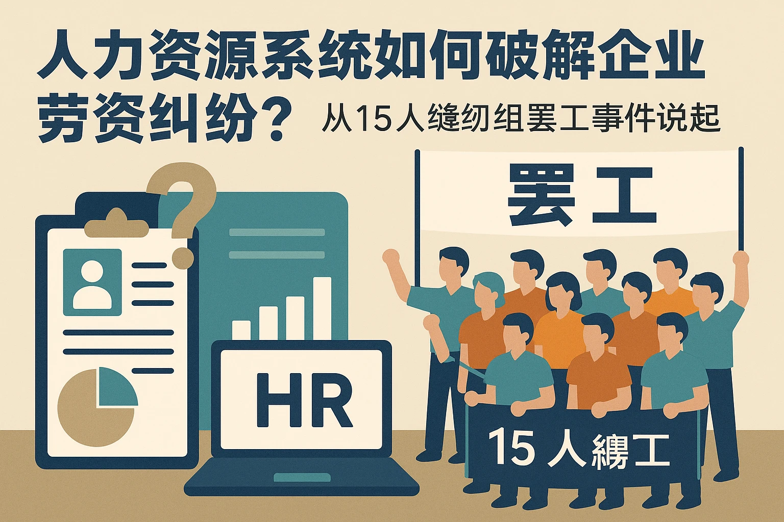 人力资源系统如何破解企业劳资纠纷？从15人缝纫组罢工事件说起