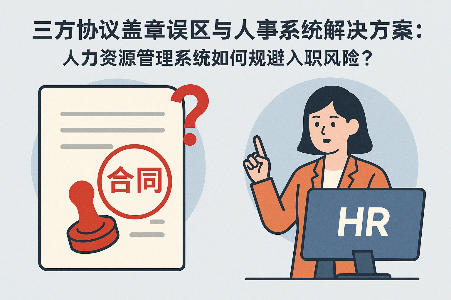 三方协议盖章误区与人事系统解决方案：人力资源管理系统如何规避入职风险？