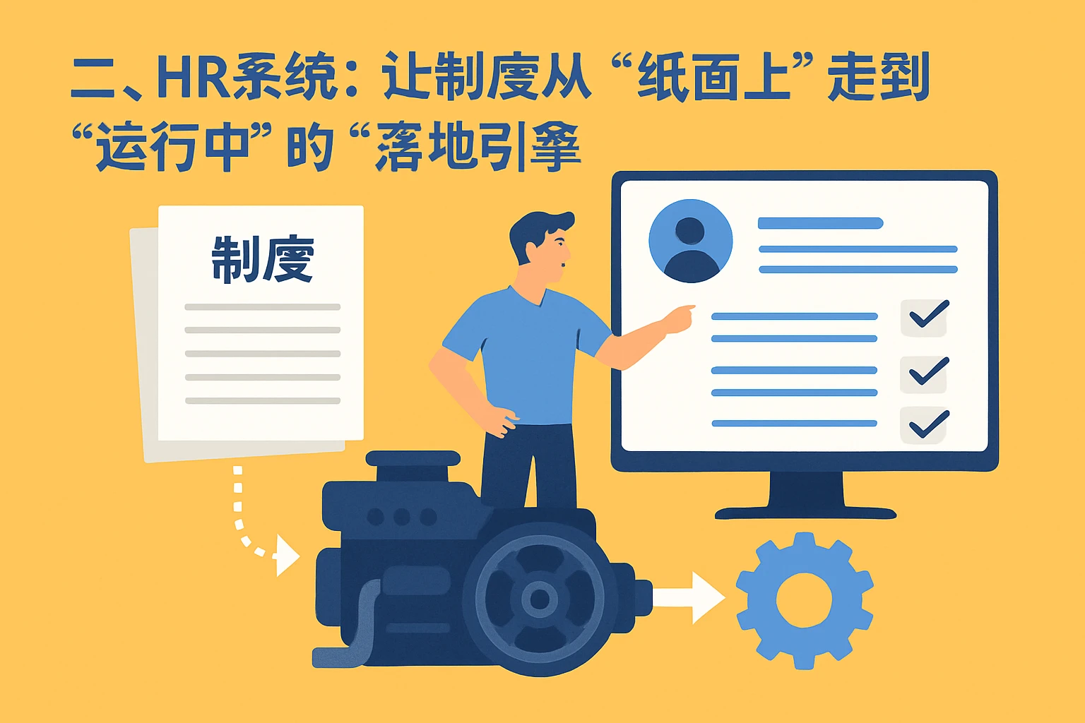 二、HR系统：让制度从“纸面上”走到“运行中”的“落地引擎”