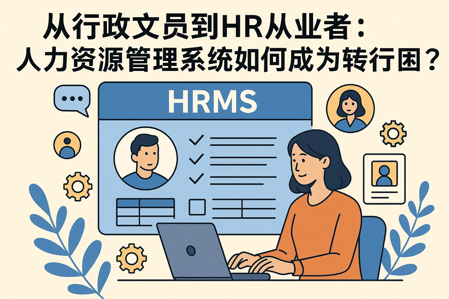 从行政文员到HR从业者：人力资源管理系统如何成为转行突破口？