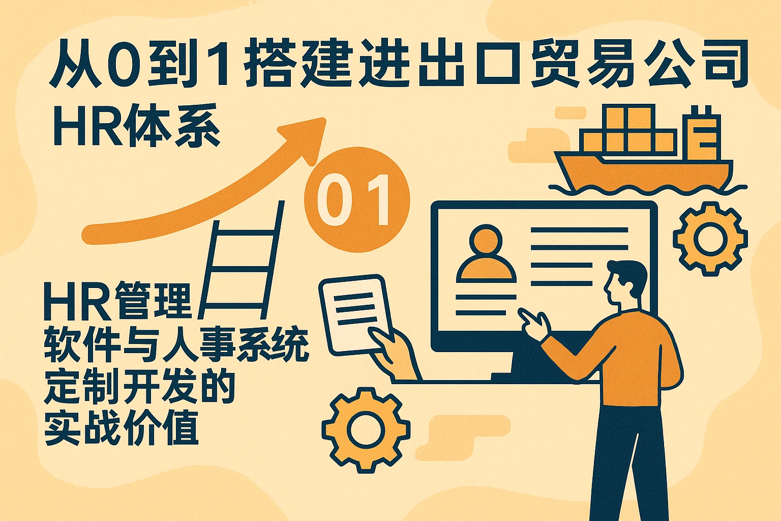 从0到1搭建进出口贸易公司HR体系：HR管理软件与人事系统定制开发的实战价值