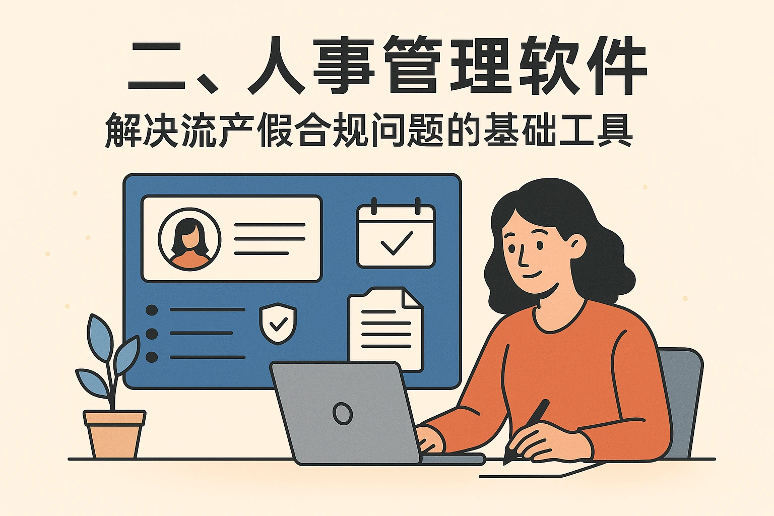 二、人事管理软件：解决流产假合规问题的基础工具
