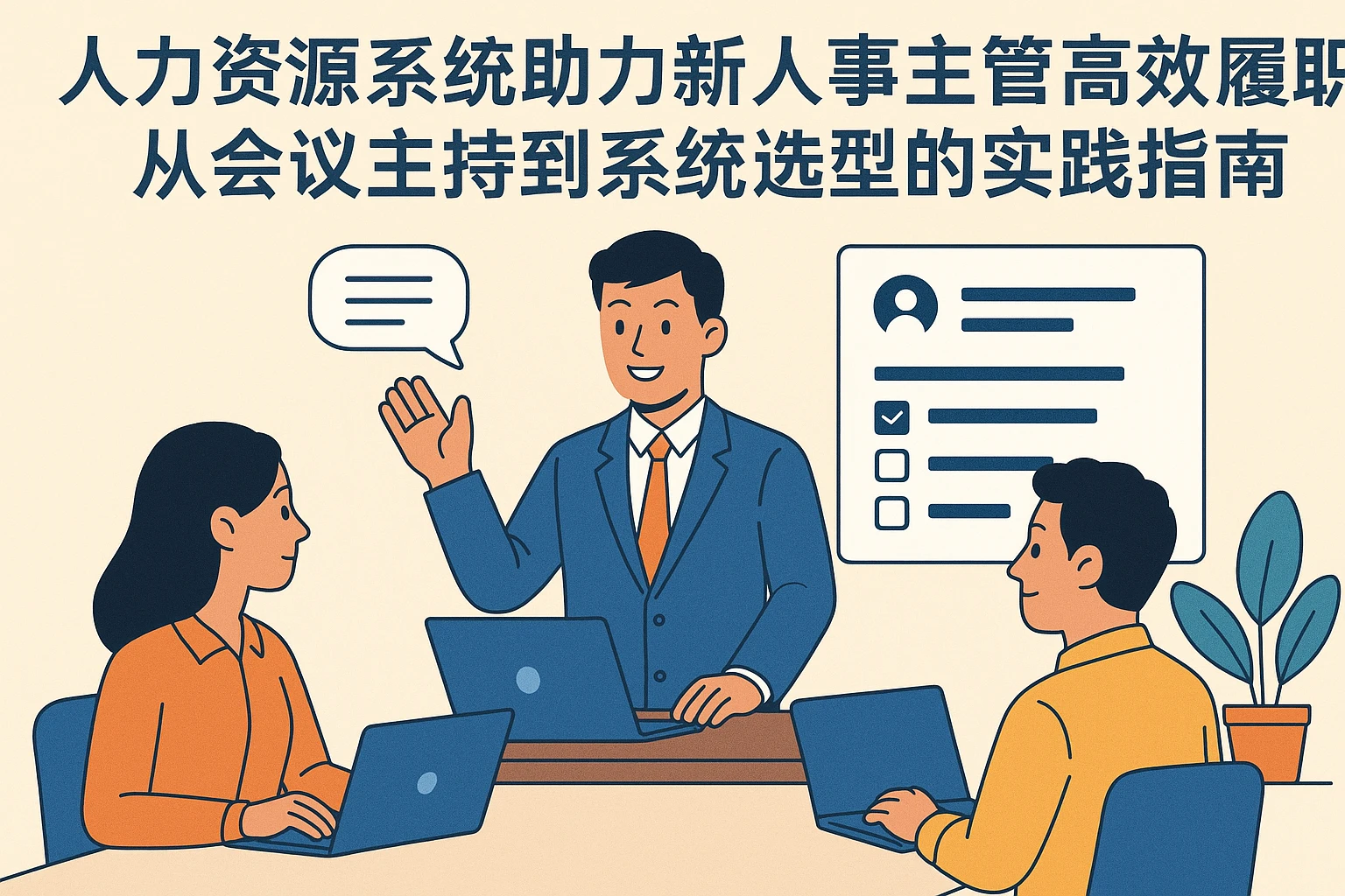 人力资源系统助力新人事主管高效履职：从会议主持到系统选型的实践指南