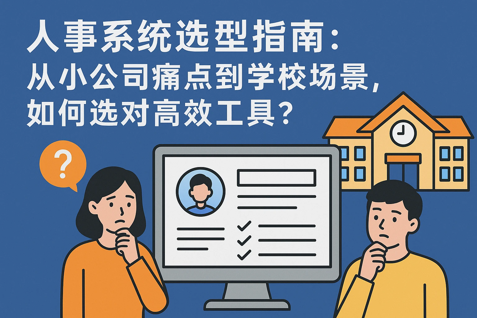 人事系统选型指南：从小公司痛点到学校场景，如何选对高效工具？