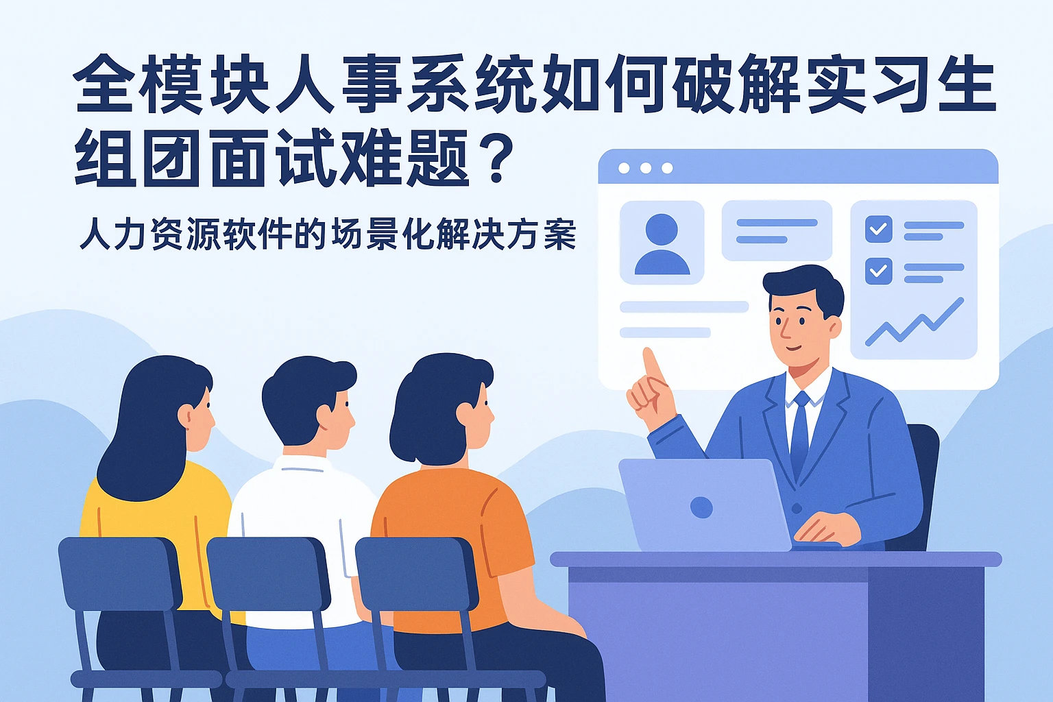 全模块人事系统如何破解实习生组团面试难题？——人力资源软件的场景化解决方案