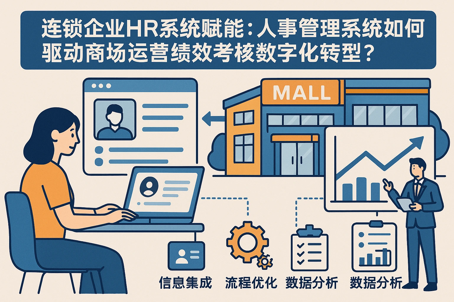 连锁企业HR系统赋能：人事管理系统如何驱动商场运营绩效考核数字化转型？