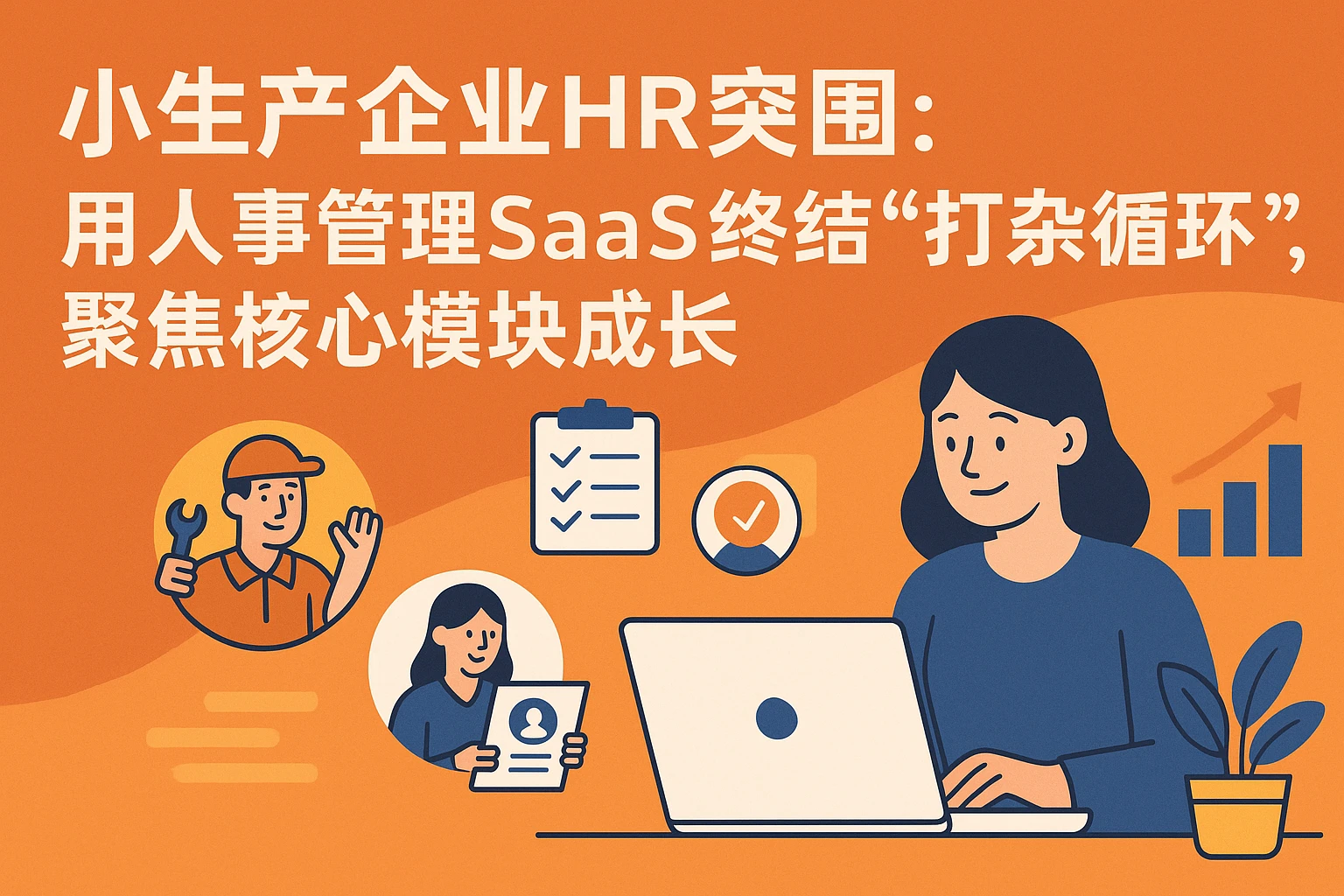 小生产企业HR突围：用人事管理SaaS终结“打杂循环”，聚焦核心模块成长