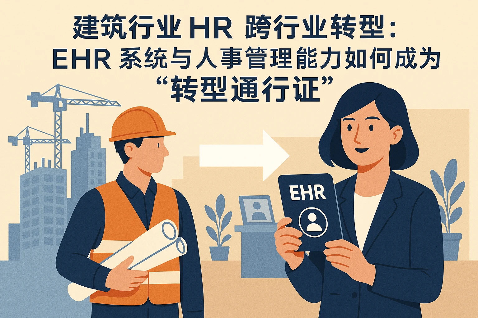 建筑行业HR跨行业转型：EHR系统与人事管理能力如何成为“转型通行证”