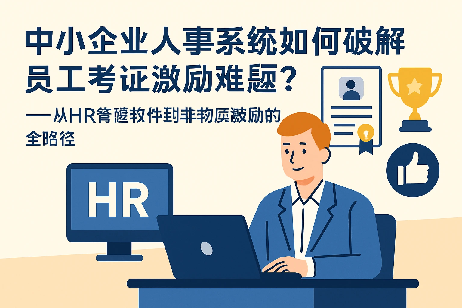 中小企业人事系统如何破解员工考证激励难题？——从HR管理软件到非物质激励的全路径