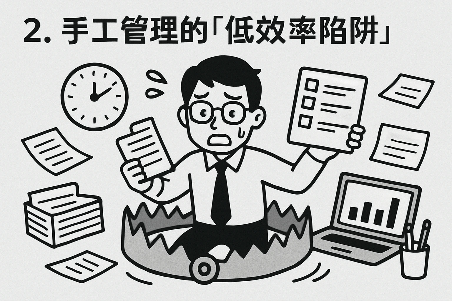 2. 手工管理的“低效率陷阱”