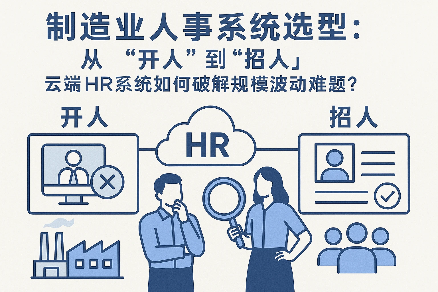 制造业人事系统选型：从“开人”到“招人”，云端HR系统如何破解规模波动难题？