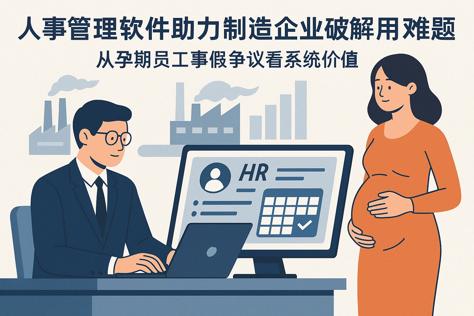 人事管理软件助力制造企业破解用工难题：从孕期员工事假争议看系统价值