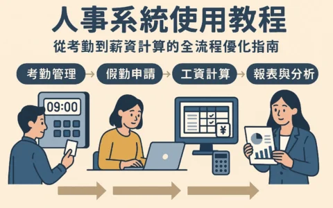 人事系统使用教程：从考勤到薪资计算的全流程优化指南