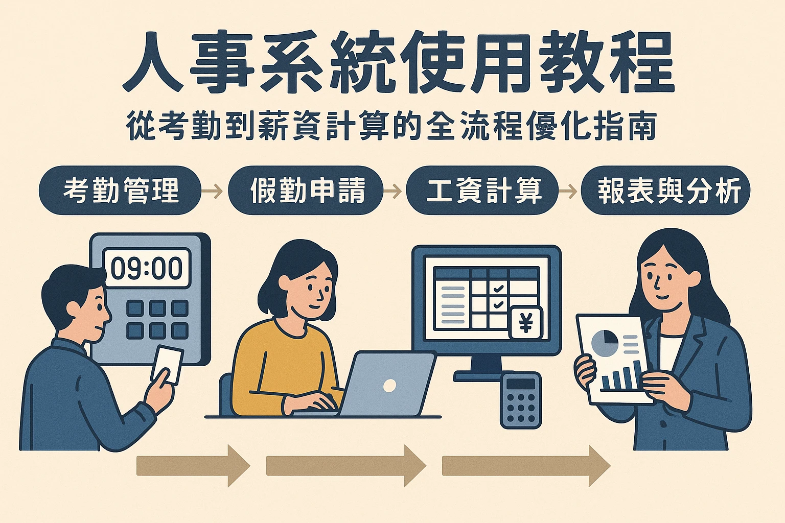 人事系统使用教程：从考勤到薪资计算的全流程优化指南