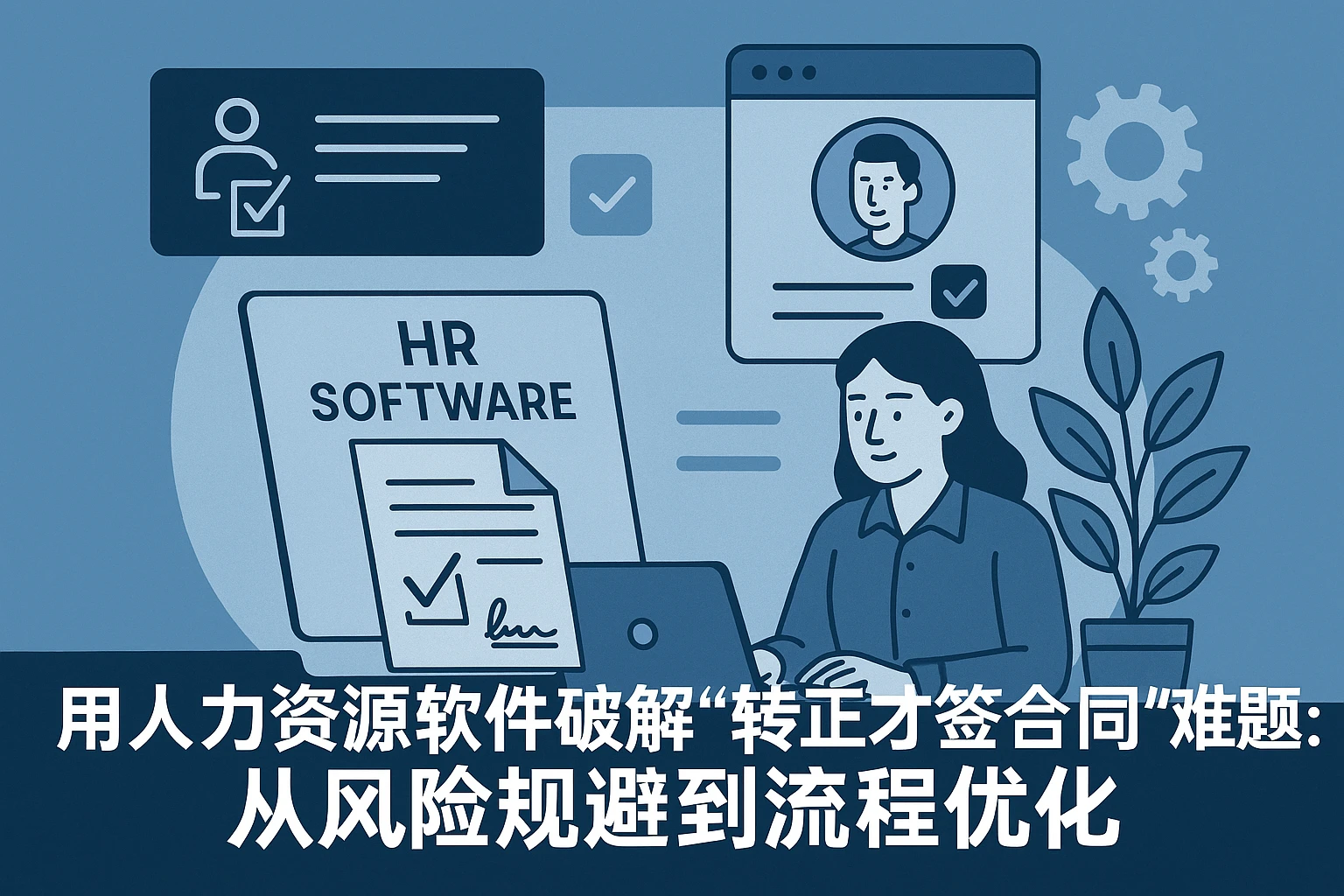 用人力资源软件破解“转正才签合同”难题：从风险规避到流程优化