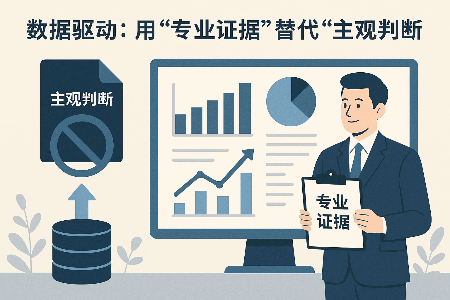 2. 数据驱动：用“专业证据”替代“主观判断”