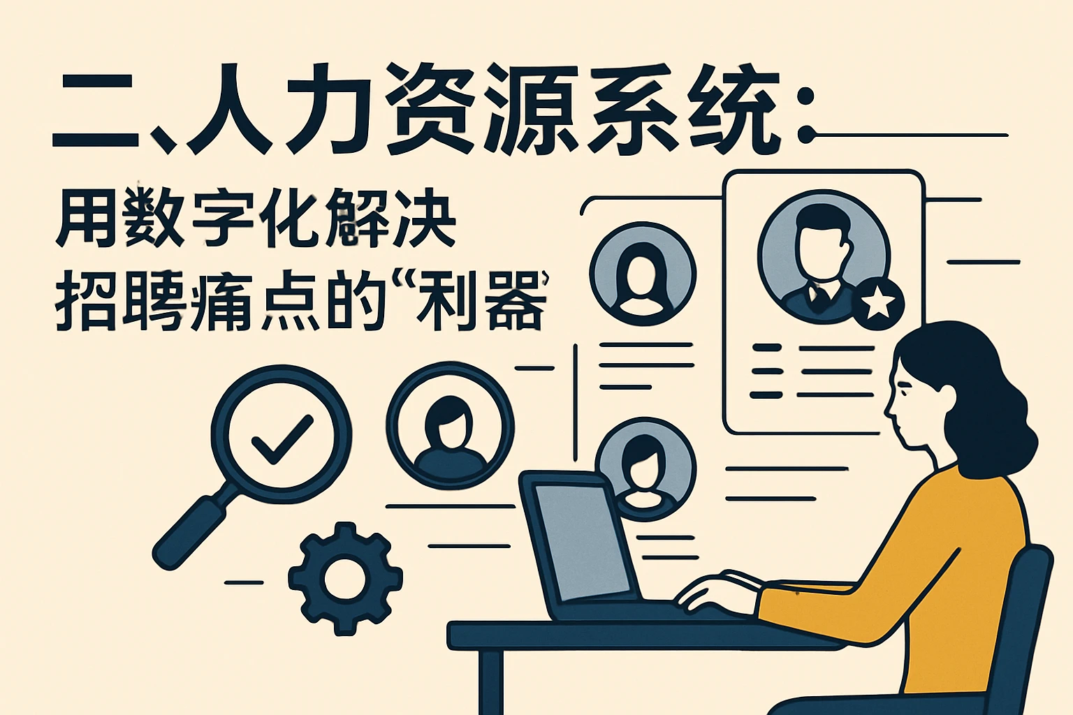 二、人力资源系统：用数字化解决招聘痛点的“利器”