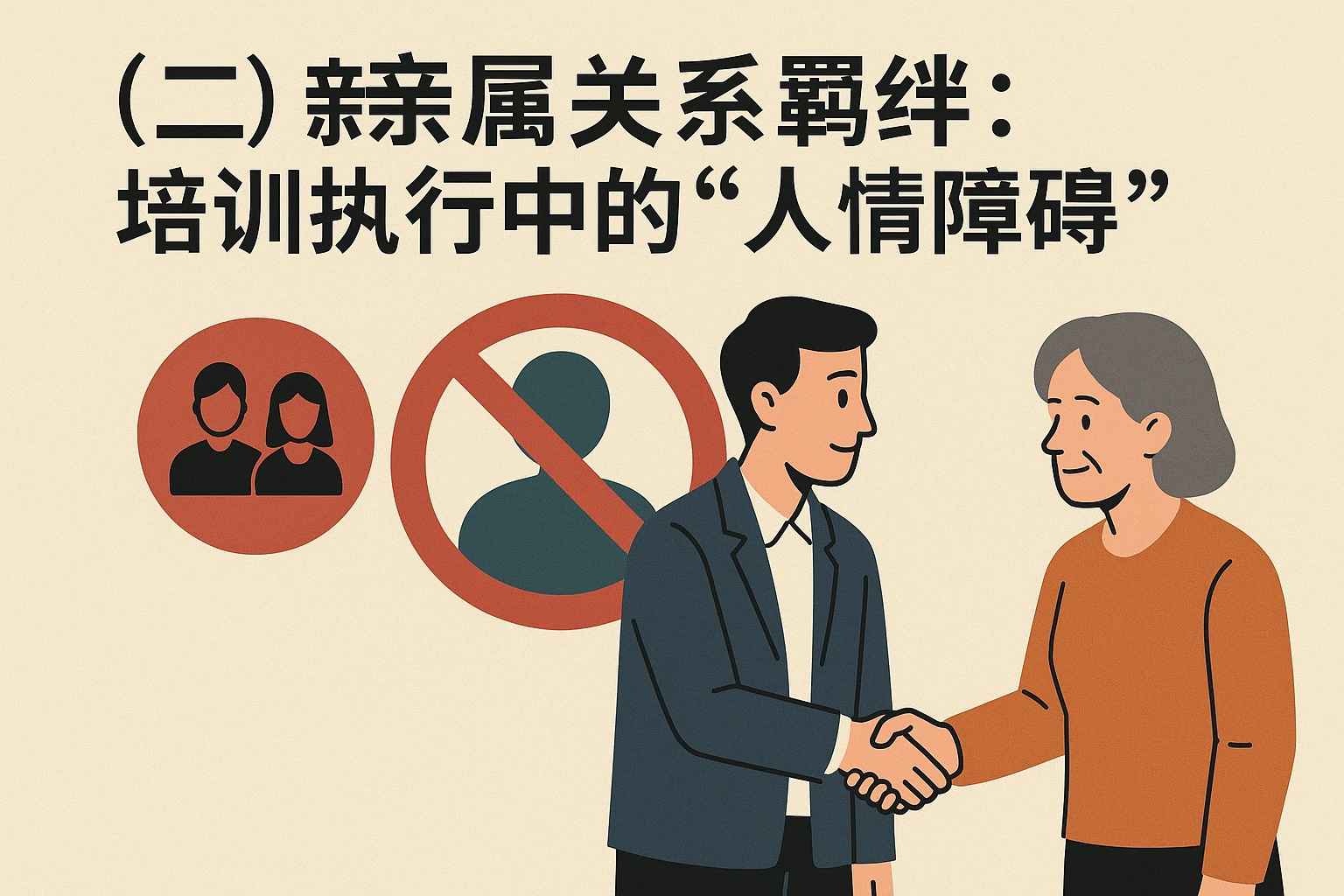 （二）亲属关系羁绊：培训执行中的“人情障碍”