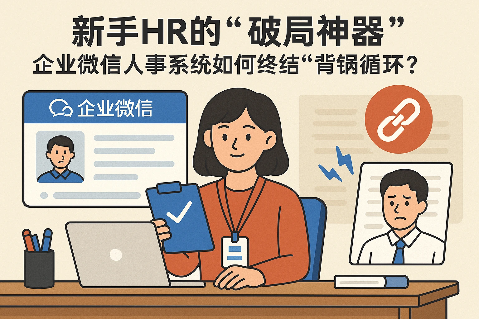 新手HR的“破局神器”：企业微信人事系统如何终结“背锅循环”？
