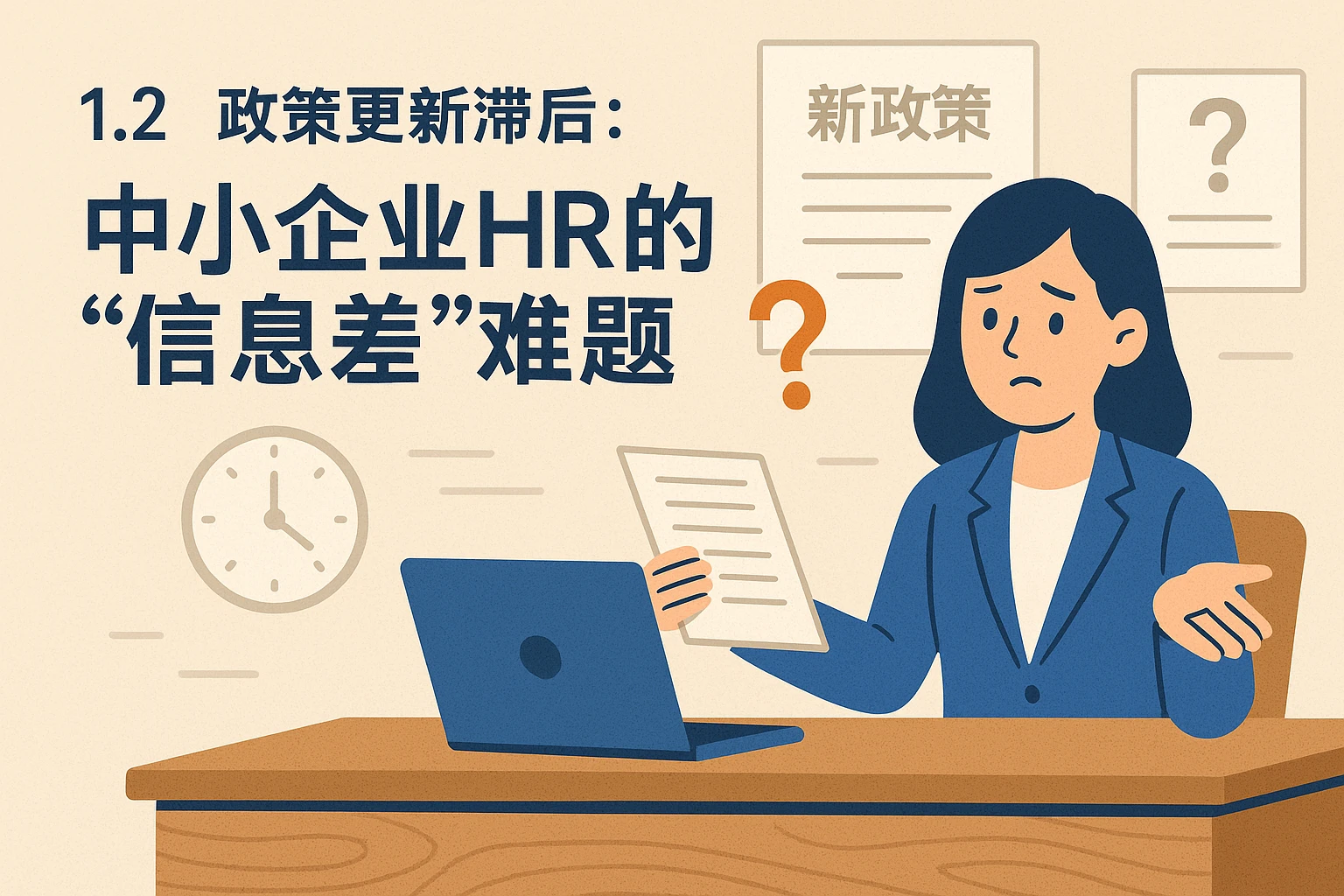 1.2 政策更新滞后：中小企业HR的“信息差”难题