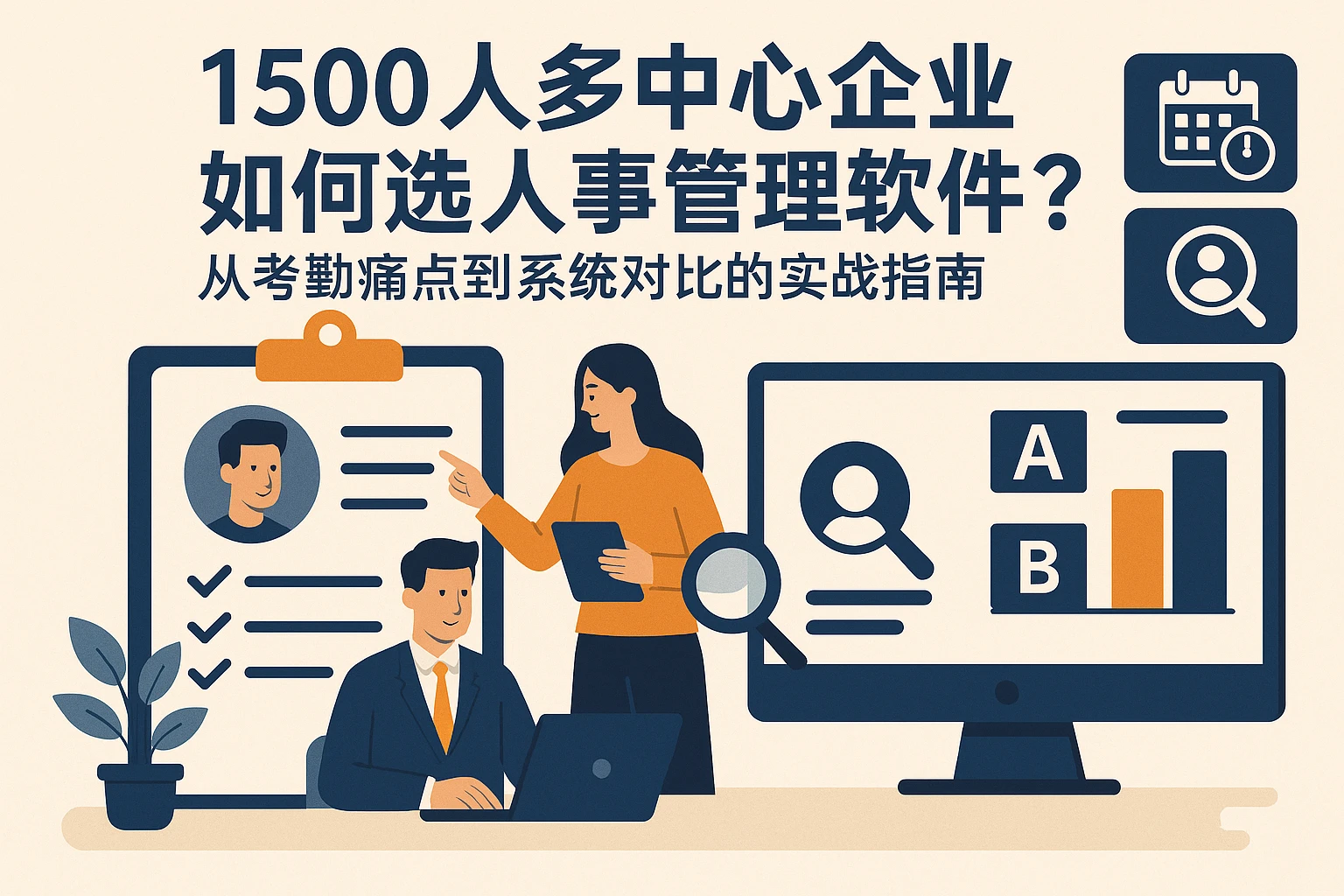 1500人多中心企业如何选人事管理软件？从考勤痛点到系统对比的实战指南