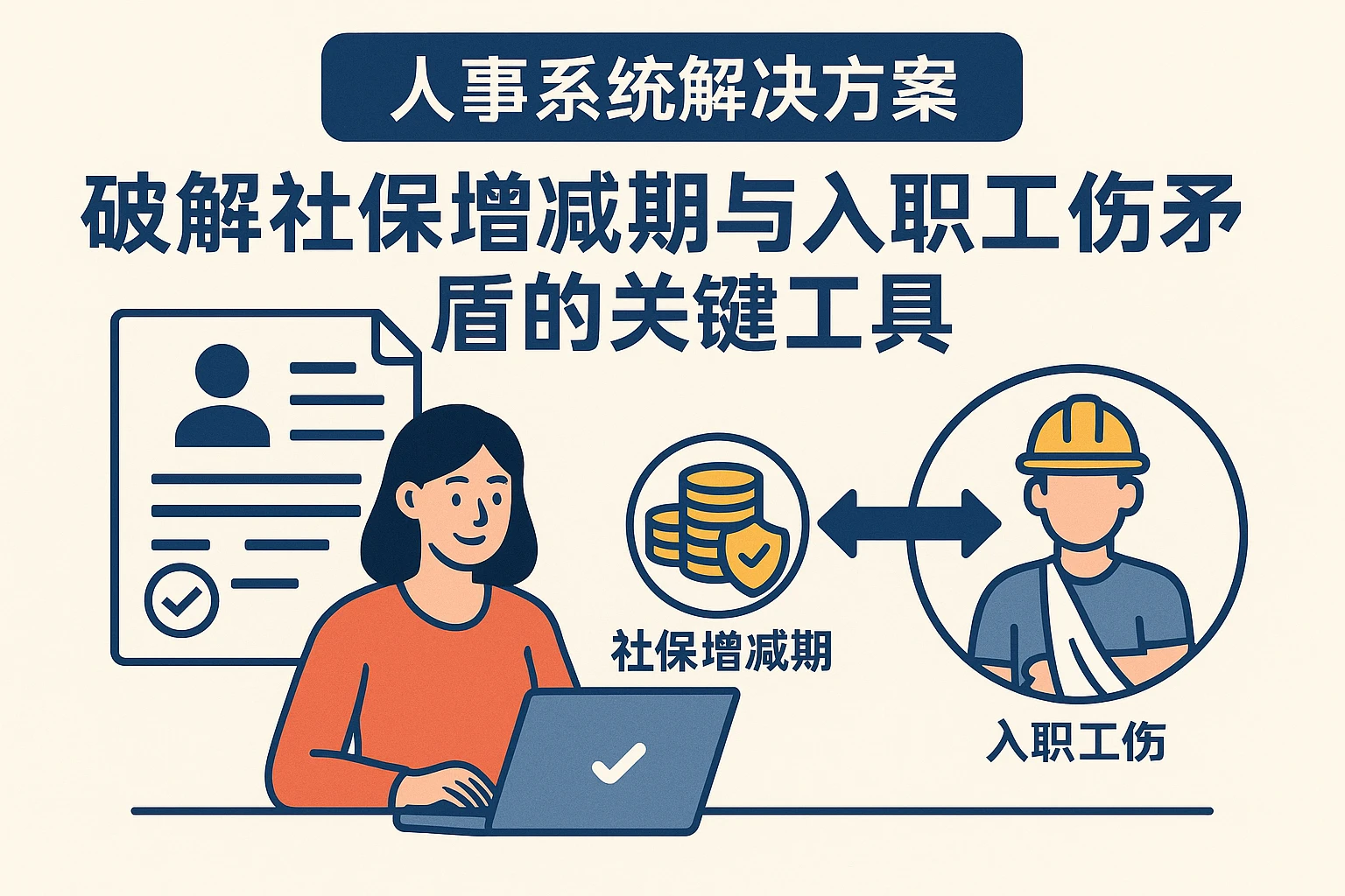 人事系统解决方案：破解社保增减期与入职工伤矛盾的关键工具