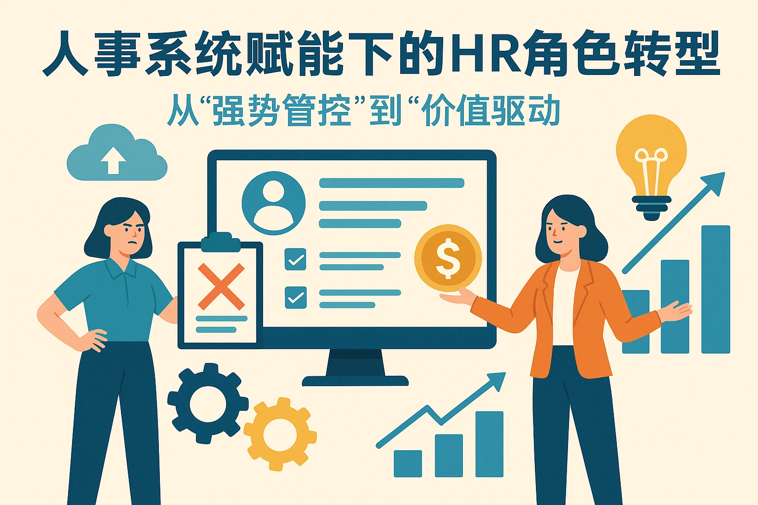 人事系统赋能下的HR角色转型：从“强势管控”到“价值驱动”