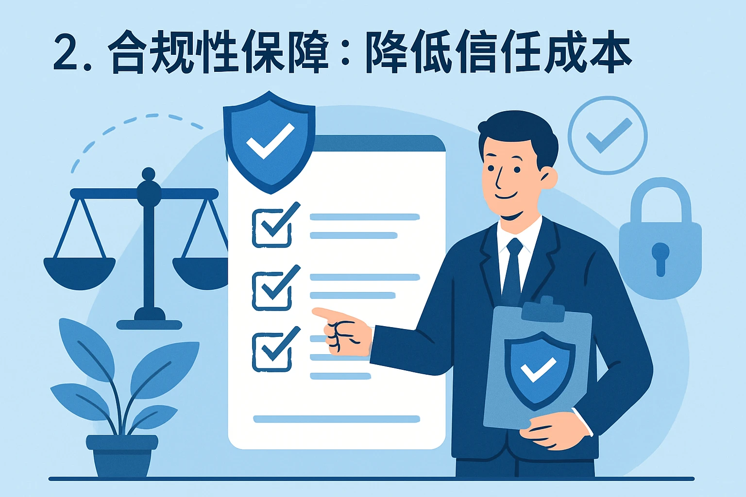 2. 合规性保障：降低信任成本