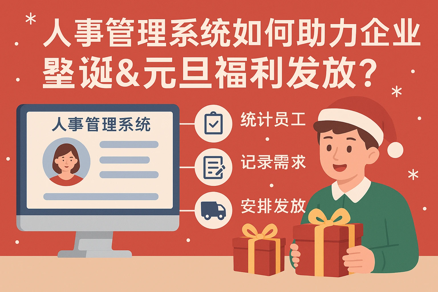 人事管理系统如何助力企业高效完成圣诞&元旦福利发放？