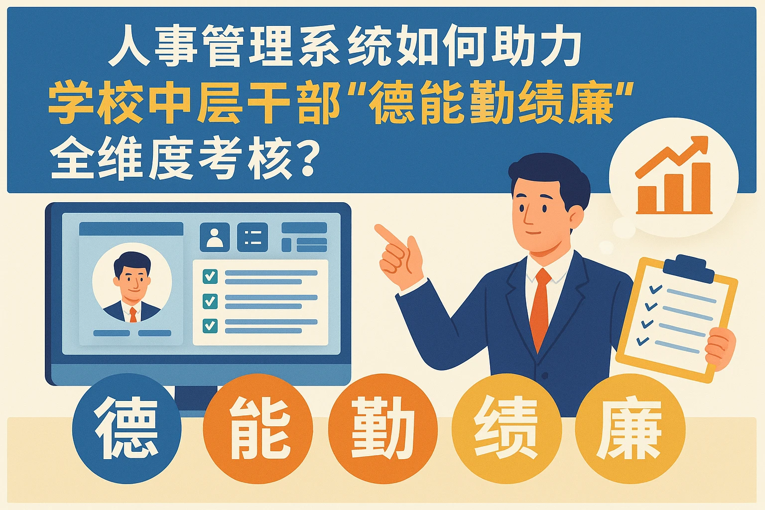 人事管理系统如何助力学校中层干部“德能勤绩廉”全维度考核？