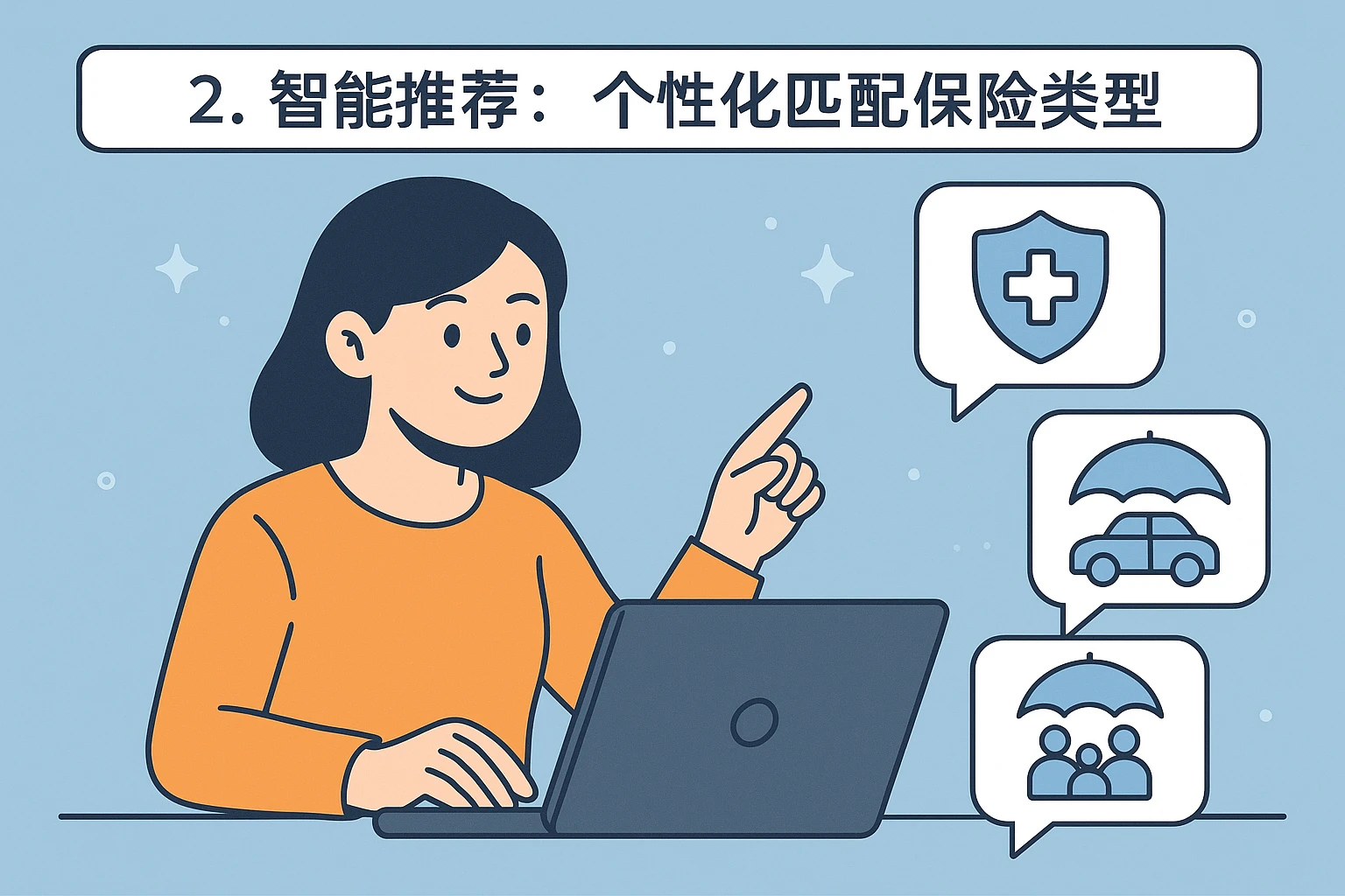 2. 智能推荐：个性化匹配保险类型