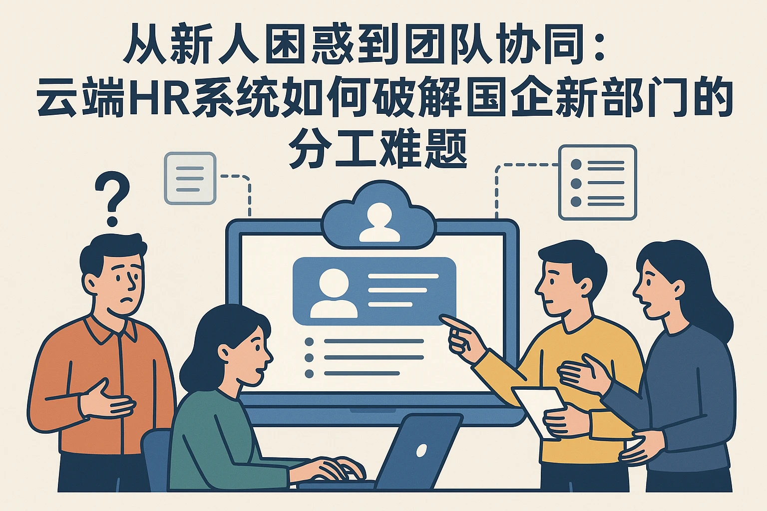 从新人困惑到团队协同：云端HR系统如何破解国企新部门的分工难题