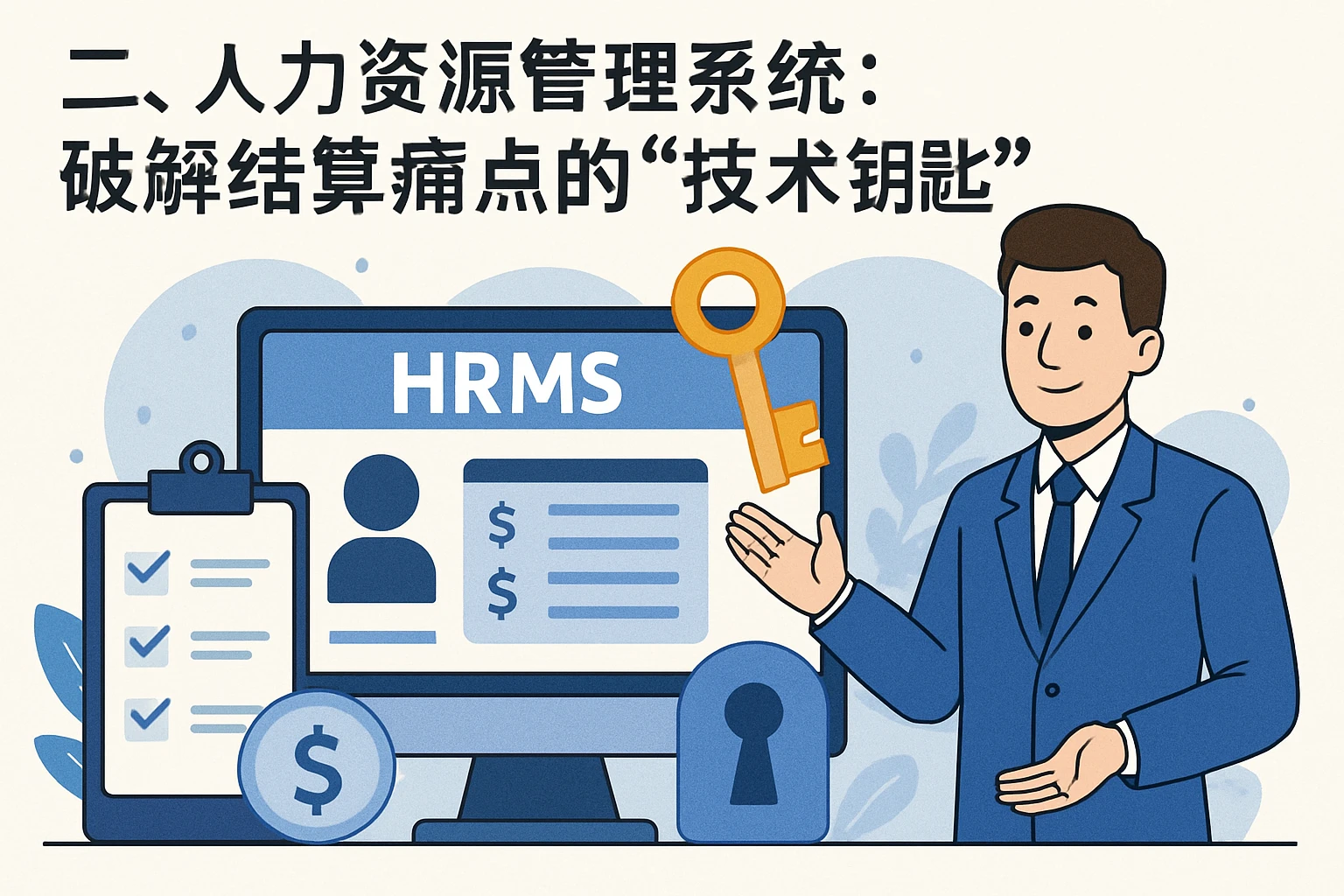 二、人力资源管理系统：破解结算痛点的“技术钥匙”