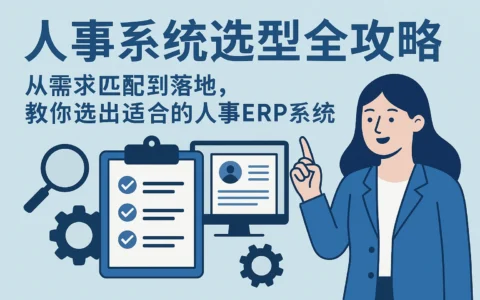 人事系统选型全攻略：从需求匹配到落地，教你选出适合的人事ERP系统