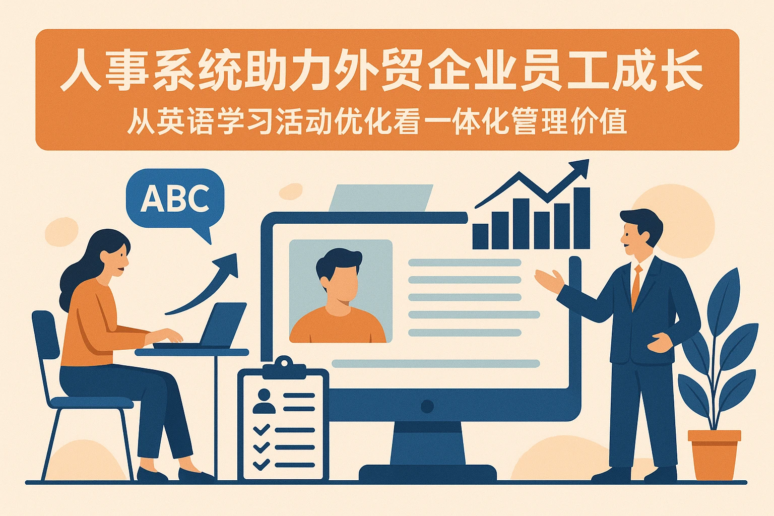 人事系统助力外贸企业员工成长：从英语学习活动优化看一体化管理价值