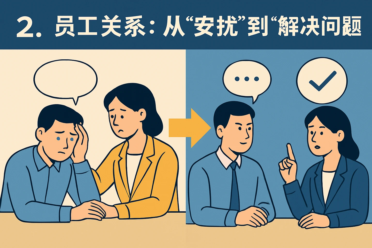 2. 员工关系：从“安抚”到“解决问题”