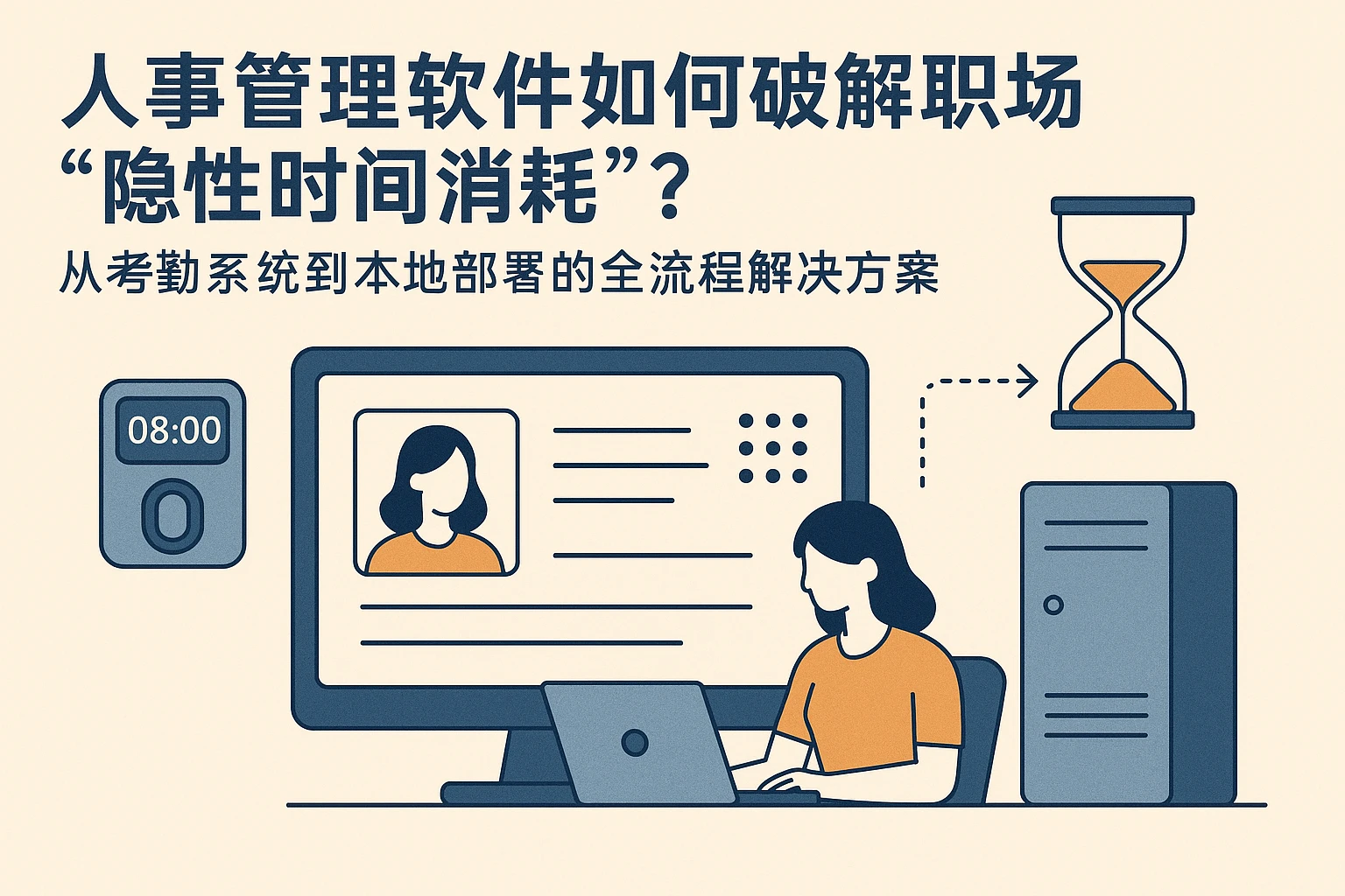 人事管理软件如何破解职场“隐性时间消耗”？从考勤系统到本地部署的全流程解决方案