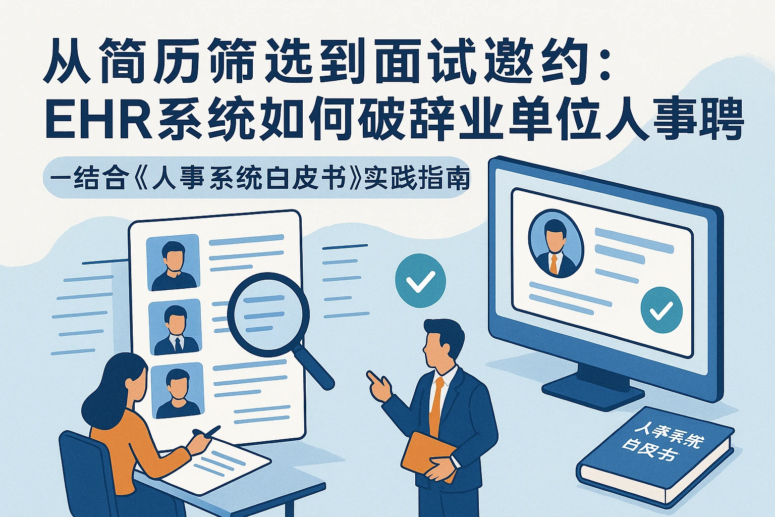 从简历筛选到面试邀约：EHR系统如何破解事业单位人事招聘痛点——结合《人事系统白皮书》实践指南